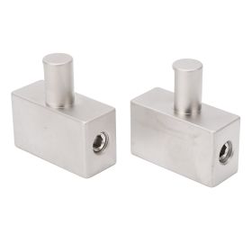 2pcs Dual 1/0 Gauge to 1/0 Gauge Amplifier Input Reducer Nickel Plated Aluminum Alloy High Power for Car Audio