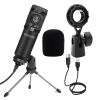 5 Core USB Microphone Condenser Mic for Computer Gaming Podcast Tripod Stand Kit for Streaming Recording, Vocals Voice Cardioids Studio Microphone RM