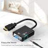 HW-2201 HDMI to VGA converter with audio power supply convex head computer connection display HDMI to VGA cable