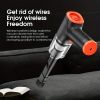 Car Vacuum Cleaner; Wireless Charging Portable Vacuum Cleaner; Air Blowing & Inhaling Vacuum; Wet&Dry Vacuum Pet Vacuuming Blowing Tool For Car Home