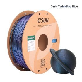 eSUN Magic PLA 3D Filament Dual Color 3D Printer Filament 1.75MM 1KG Glitter Filament Dark Twinkling DIY 3D Artwork For Bamb Lab (Color: Twinkling Blue)