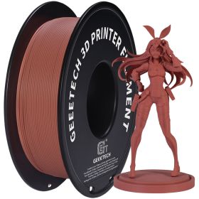 Geeetech 3d printer Filament Matte PLA Plastic 1kg 1.75mm,Tangle-Free, 3d printing consumables, vacuum packaging,fast shipping (Color: Terracotta)