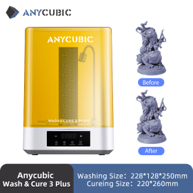 ANYCUBIC Wash&Cure 3/Wash&Cure 3 Plus/Max For 3D Printer Washing Model and Curing Model 2-in-1 For Photon Mono 2/Photon M3 MAX (Color: Wash-Cure 3 Plus)
