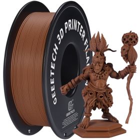 Geeetech 1kg 1.75mm Matte PLA 3D Printer Filament Vacuum Packaging Overseas Warehouses A variety of Colors Fast Ship (Color: BROWN)