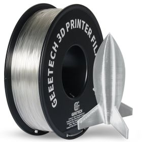 Geeetech 3d printer filament Pure PLA PETG Plastic 1.75mm,1KG (2.2LBS), Tangle-Free, 3d printing materials, vacuum packaging (Color: PLA Transparent)