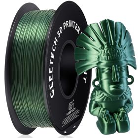 GEEETECH 3d Silk PLA Filament 1kg1.75mm Spool Wire For 3D Printer Material,Safety, Vacuum packaging, special color, Bubble free (Color: Silk bronze)