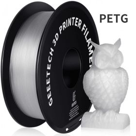 GEEETECH 1Kg 1.75mm PETG Filament For 3D Printer Filament Vacuum Packaging Overseas Warehouses Fast Ship (Color: Transparent)