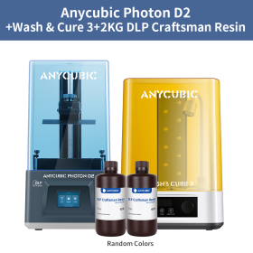 ANYCUBIC Photon D2 DLP 3D Printer Double Algorithms Ultra High Resolution 3D Printing 20000-hours Usage Lifespan 5.9 Inches (Color: -Photon d2 WS3 2L)