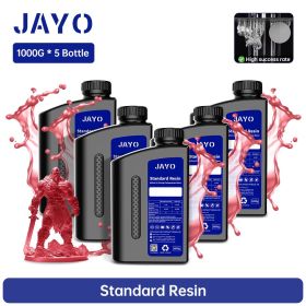 JAYO 5KG Standard plus / Toughness / PA Like/ ABS Like Photopolymer Resin for LCD 3D Printing Material Quick Curing Resin Liquid (Color: Standard TRRD 5KG)