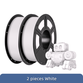 ANYCUBIC Silk PLA 3D Printer Filament 1.75mm 1kg/Roll PLA Filament 3D Printing Material For FDM 3D Printer (Color: White 2kg)