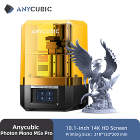 ANYCUBIC Photon Mono M5s Pro 14K Mono MSLA 3D Printer 10.1'' LCD Resin 3D Printer Speed Up to 150mm/h Print Size 223*127*200mm (Color: Photon Mono M5s Pro)