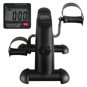Mini Exercise Bike Rehabilitation training walking machine home rehabilitation maximum weight 120KG with electronic display and instep restraint strap (Color: As pic)