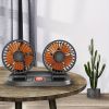 USB; 12V; 24V; Rotatable Vehicle-mounted Fan For Truck/ Car /Touring Car Universal Double-head Fan