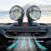 USB; 12V; 24V; Rotatable Vehicle-mounted Fan For Truck/ Car /Touring Car Universal Double-head Fan