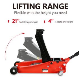 4 Ton Low Profile Floor Jack Unavailable Platforms- Welfel , Temu (Option: Jack)